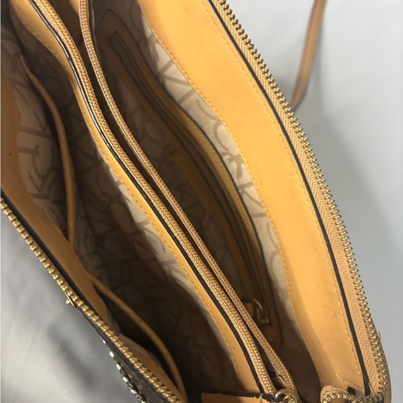 Calvin Klein Brown Crossbody Bag with Monogram Design - Picture 3 of 4